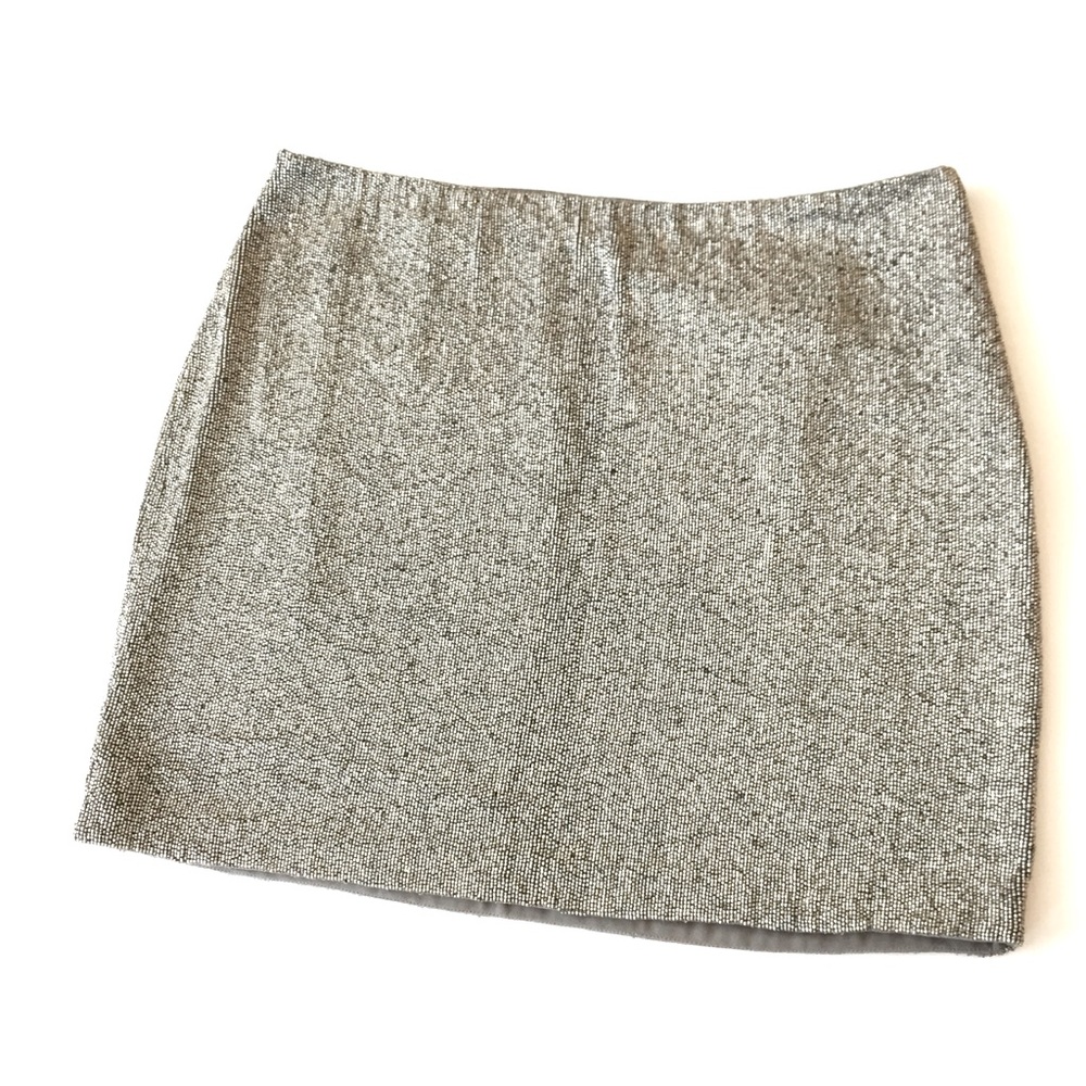 POLO Ralph Lauren Grey Silver Mini Skirt 8 NWT